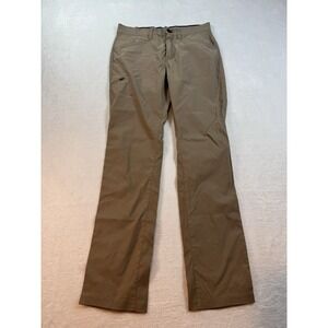 Orvis Mens Size 32x34 Tech Pants Water-Resistant Zippered Pockets Tan